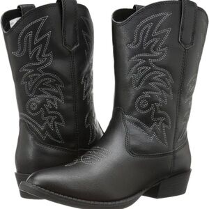 New Deer Stags Ranch Western‎ boots black, size 5M new with box